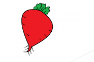画图工具怎么画大红萝卜?