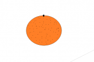windows画图工具怎么画橙子?