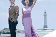Photoshop利用通道混合器调出唯美的外景海边婚纱照片