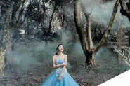 Photoshop调出外景蓝色婚纱照片惊艳冷色调效果教程