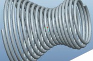 ProE怎么使用螺旋扫描特征创建等距的弹簧模型?