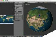 blender怎么做一个球体的地球贴图?