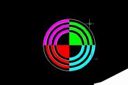 CAXA怎么制作彩色的同心圆?