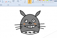 画图工具怎么绘制可爱的Q版龙猫头像?