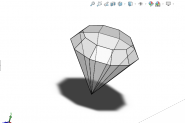 SolidWorks怎么画立体钻石模型?