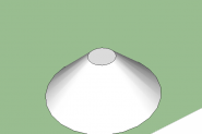 SketchUp怎么绘制圆锥体?
