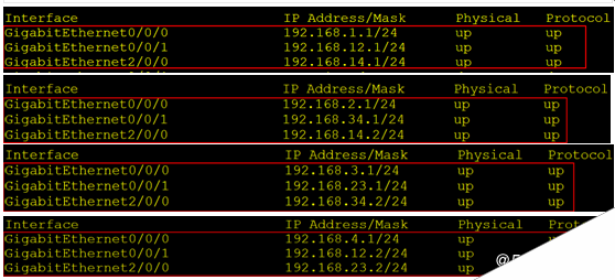 4个路由静态IP地址配置
