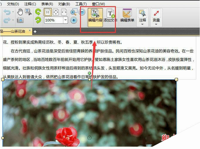 捷速PDF编辑器编辑内容
