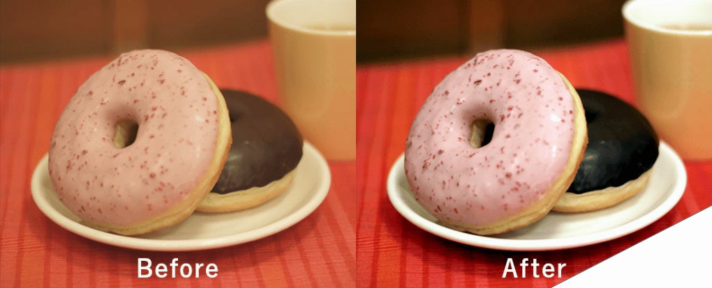 如何使用PS快速修正偏色的甜甜圈照片