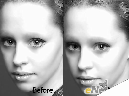 Photoshop将美女图片打造出瓷器般肌肤光泽效果