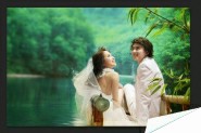photoshop调出唯美的自然色调的婚纱照片