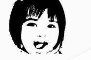 photoshop如何把可爱小女孩照片制作黑白版画效果？