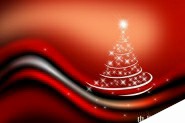 Photoshop 打造浪漫星光闪烁圣诞树背景